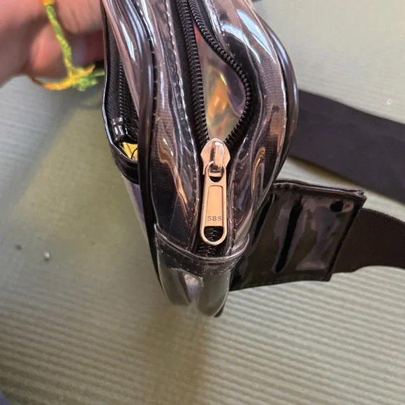 Clear Holographic Belt Bag Fanny Pack Stadium Approved Adjustable - Picture 5 of 6